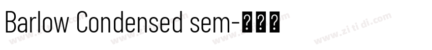 Barlow Condensed sem字体转换